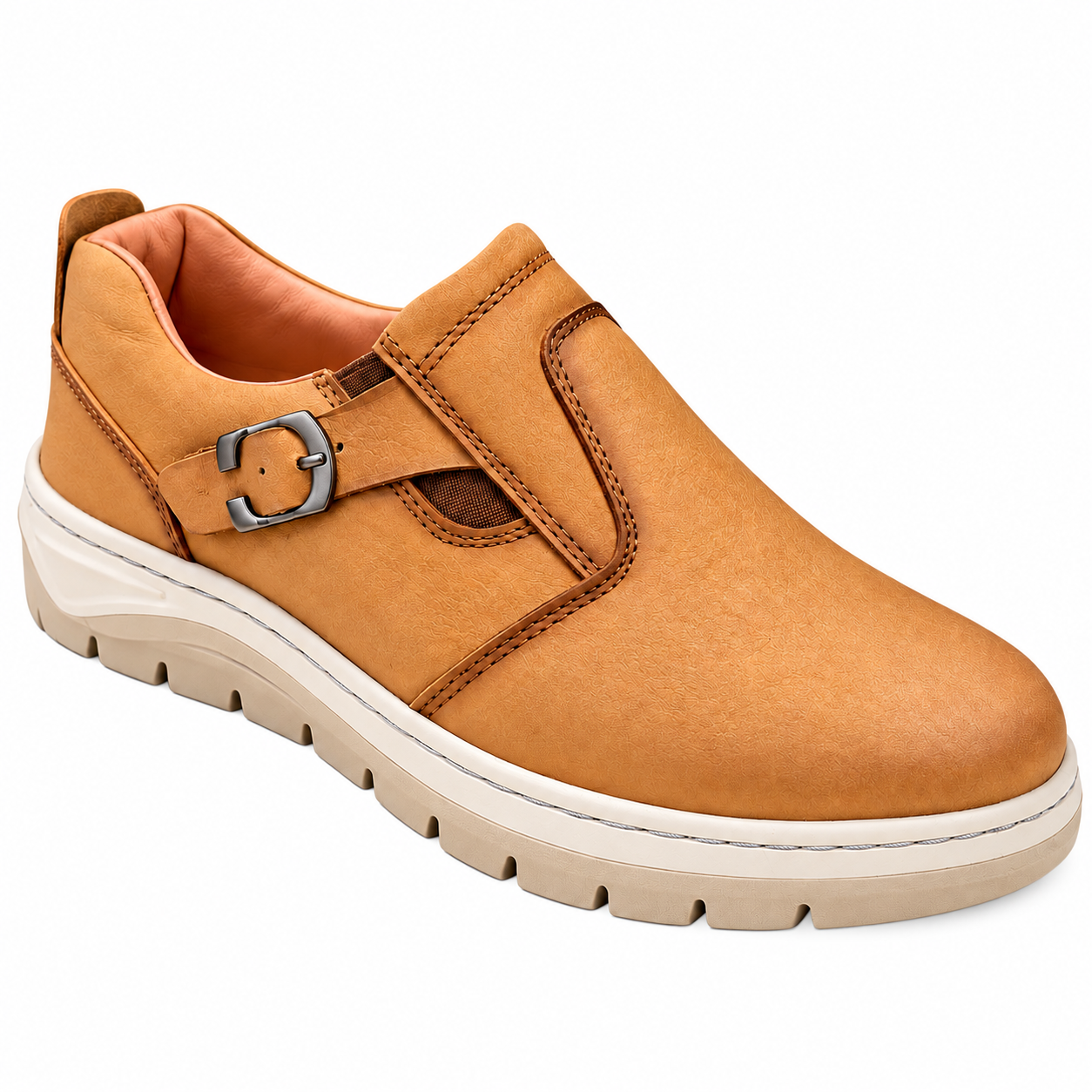 Monk Strap Mustard Casual Shoe